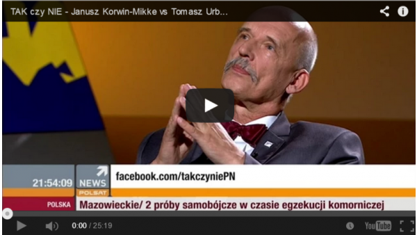 TAK czy NIE - Janusz Korwin-Mikke vs Tomasz Urbaś