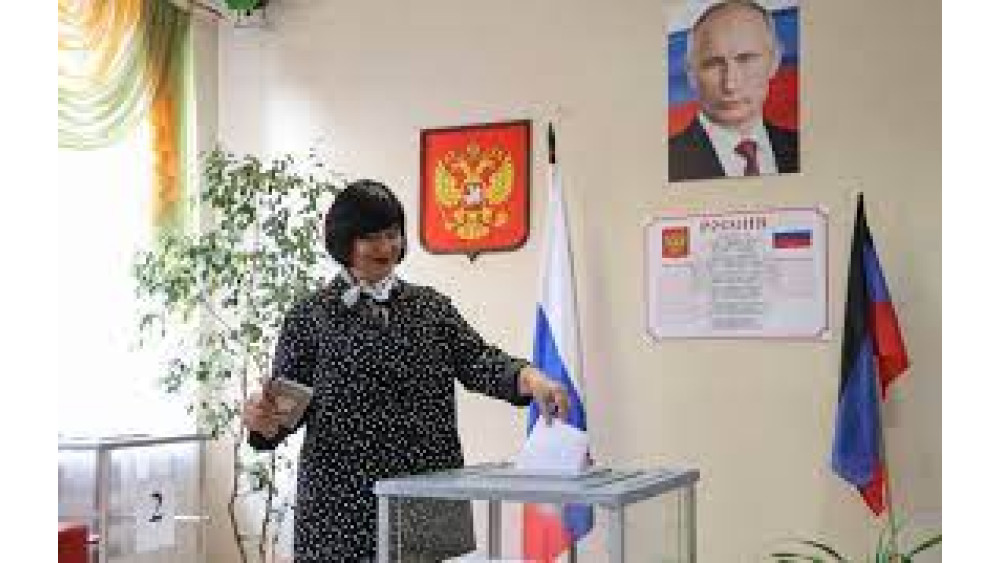 RUSSIA HELD "ELECTIONS" IN THE OCCUPIED TERRITORIES OF UKRAINE UKRAINIAN TERRITORIES
